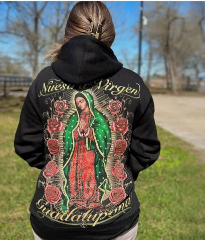 "Nuestra Virgen Guadalupana" Hoodie Sweatshirt