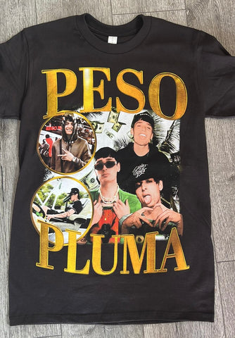 PESO PLUMA TRIBUTE W/ GOLD LETTERS GRAPHIC TEES