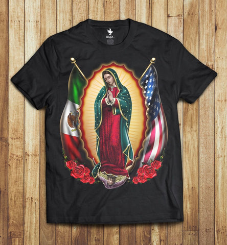 LA VIRGEN DE GUADALUPE MEN'S TEE