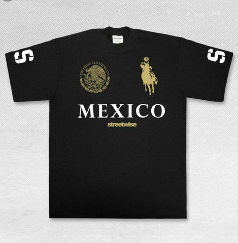 "NARCO POLO" MEN'S BLACK TEE