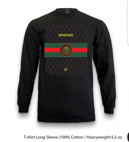 "GOOCHI ESCUDO" MEN'S BLACK LONG SLEEVE