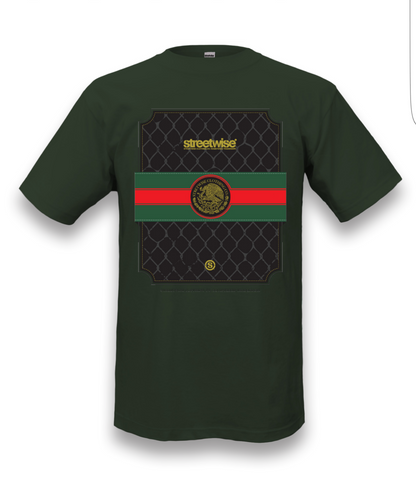 "GOOCHI ESCUDO" MEN'S OLIVE GREEN TEE