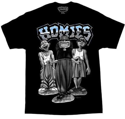 HOMIES SIGNATURE - SMILEY TRIO - Men's MAX HEAVYWEIGHT Tee