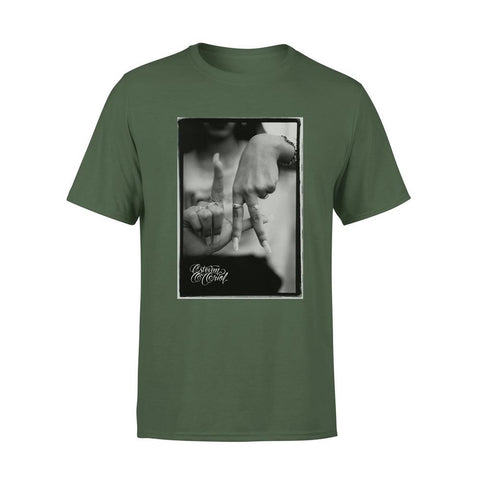 "LA HANDS" OLIVE GREEN MEN'S TEE