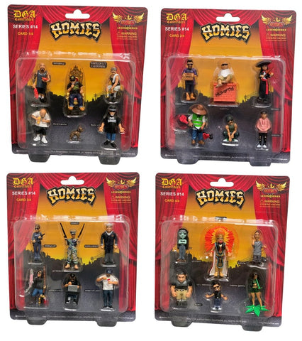 HOMIES Series 14 - Blister Card Set of 4 (24 Figures Total)