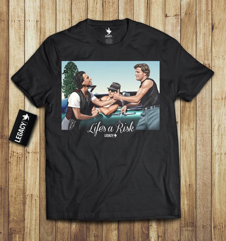 LIFE'S A RISK MEN'S TEE