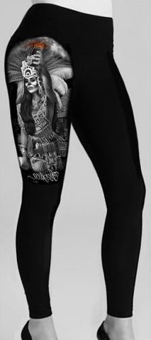 DGA Women Leggings- Aztec Ritual